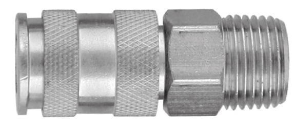 Муфта БРС европейского типа с наружней резьбовой частью BSPT 1/4" GM-02AM Jonnesway