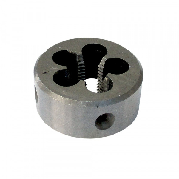 Плашка круглая Ø К 1/4" для конической дюймовой резьбы 9ХС